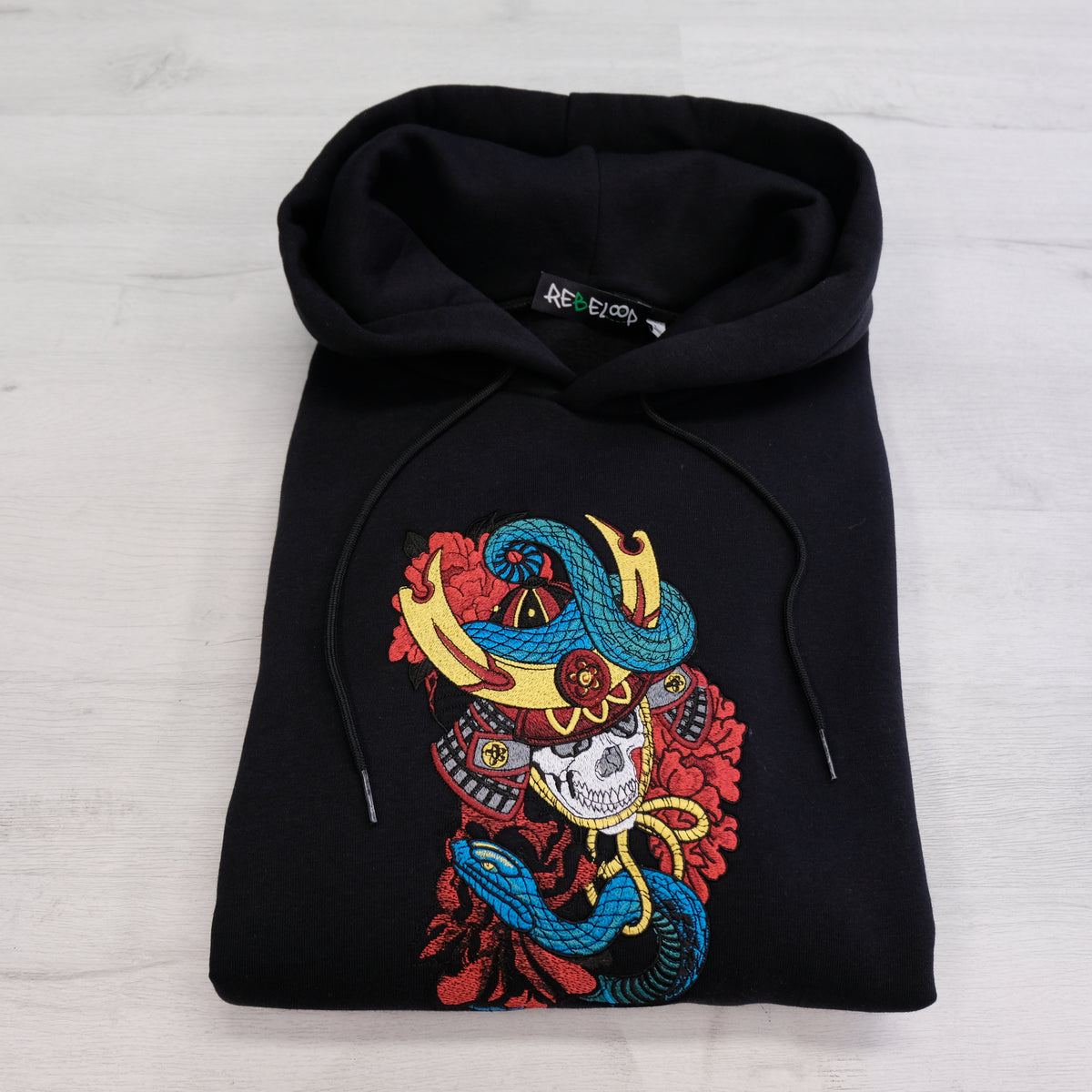 Samurai Skull Embroidered Sweatshirt