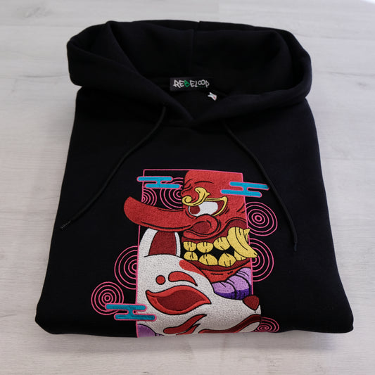 Felpa ricamata Yokai Black
