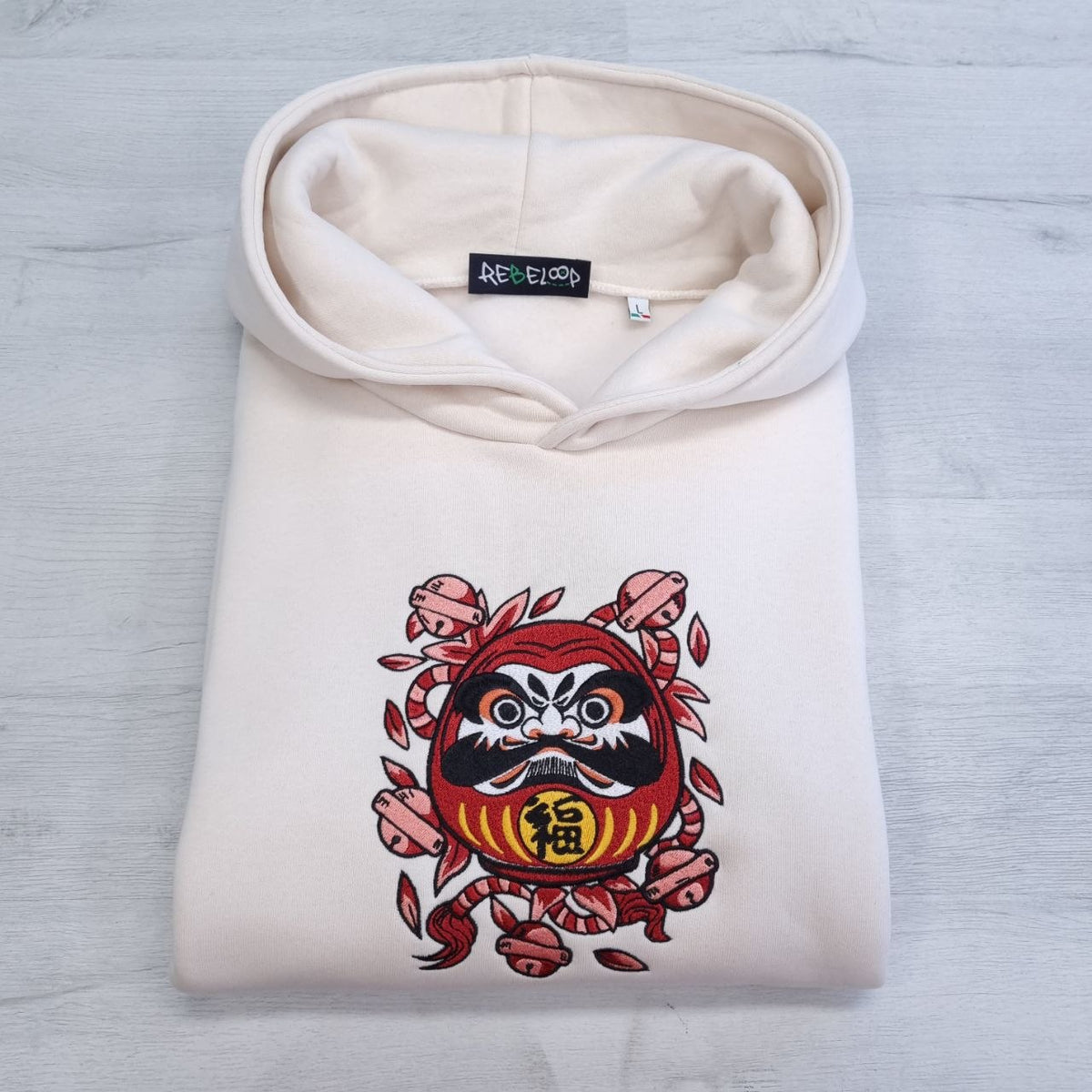 Daruma embroidered sweatshirt
