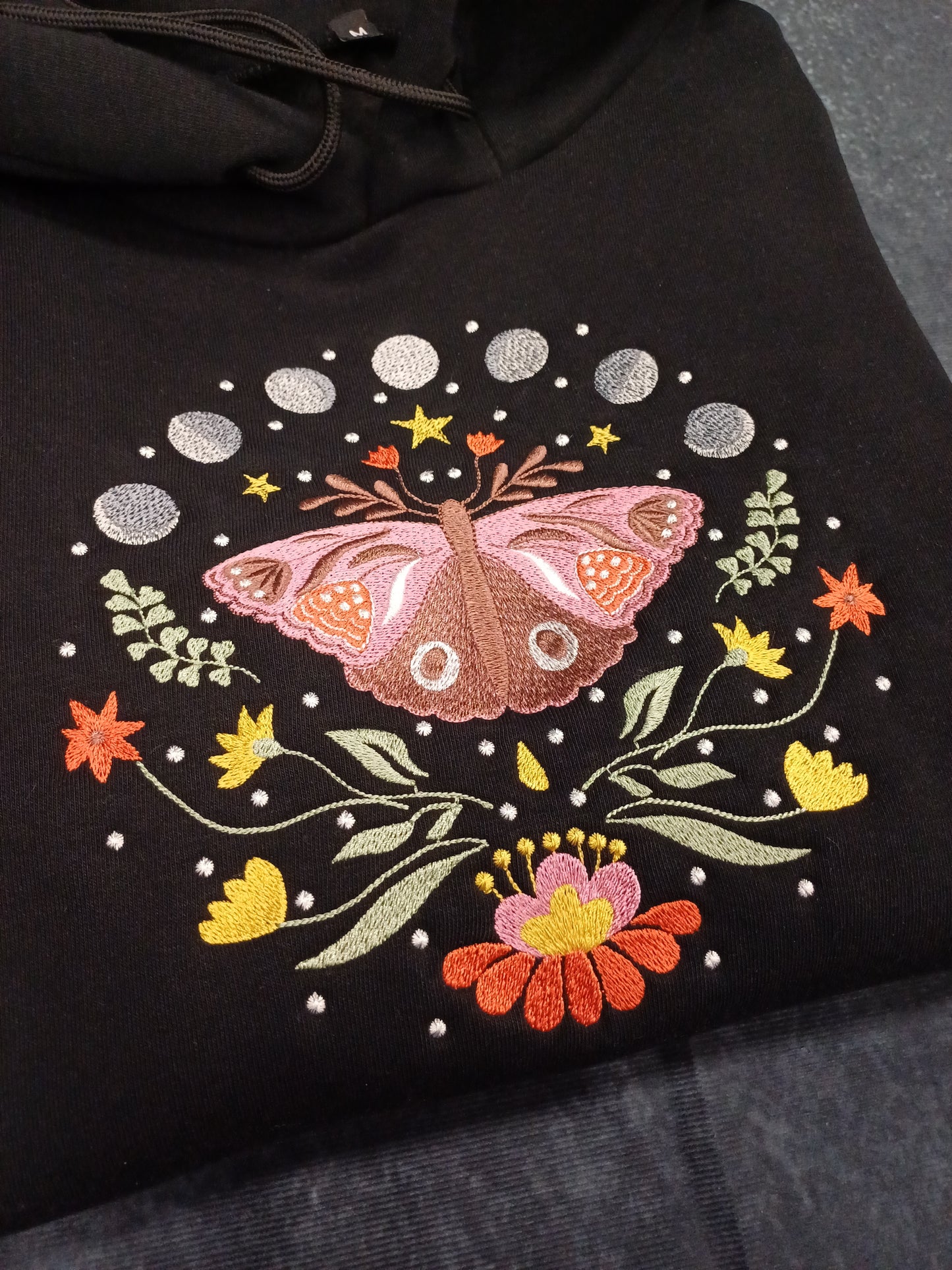 Moonlight Moth Embroidered Sweatshirt