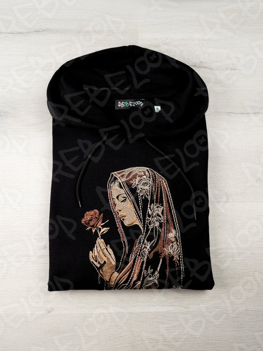 Felpa ricamata Holy Mary