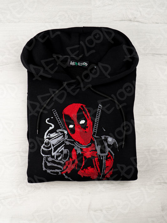 Felpa ricamata Deadpool