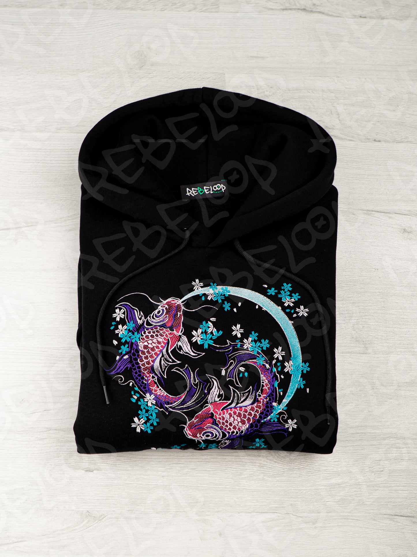 Tiffany Koi Carp Embroidered Sweatshirt