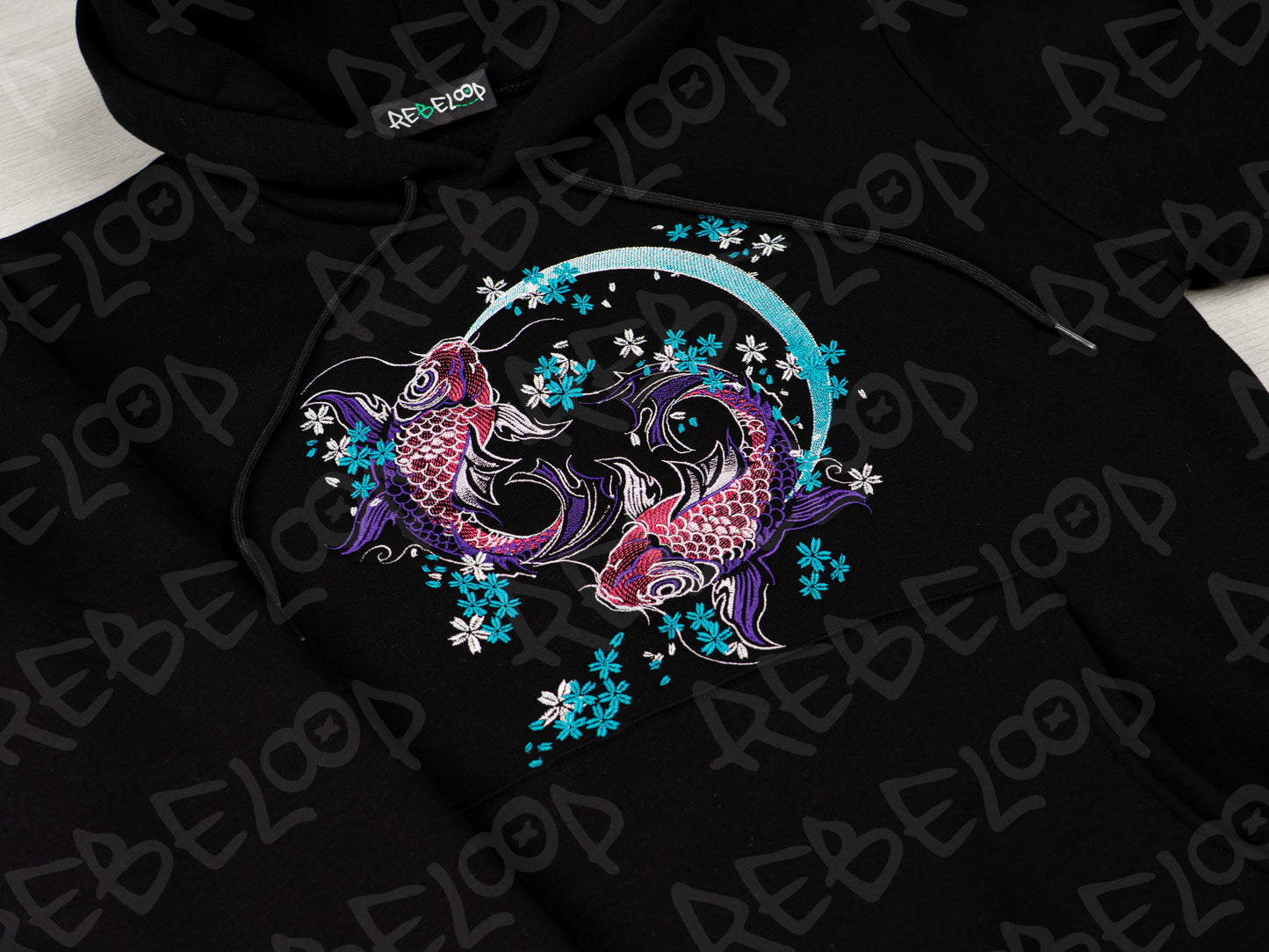 Tiffany Koi Carp Embroidered Sweatshirt