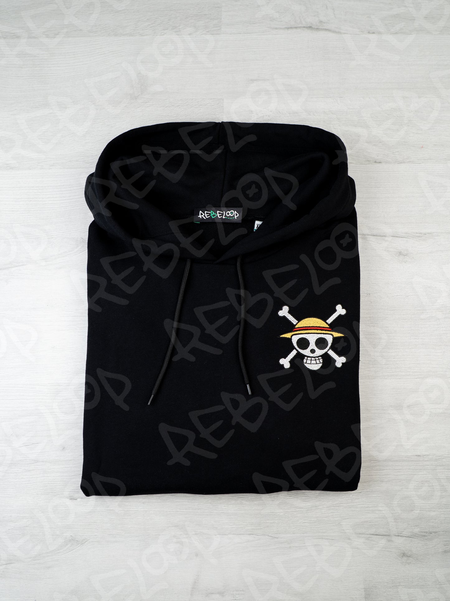 Felpa ricamata Luffy 5th gear (doppio ricamo)