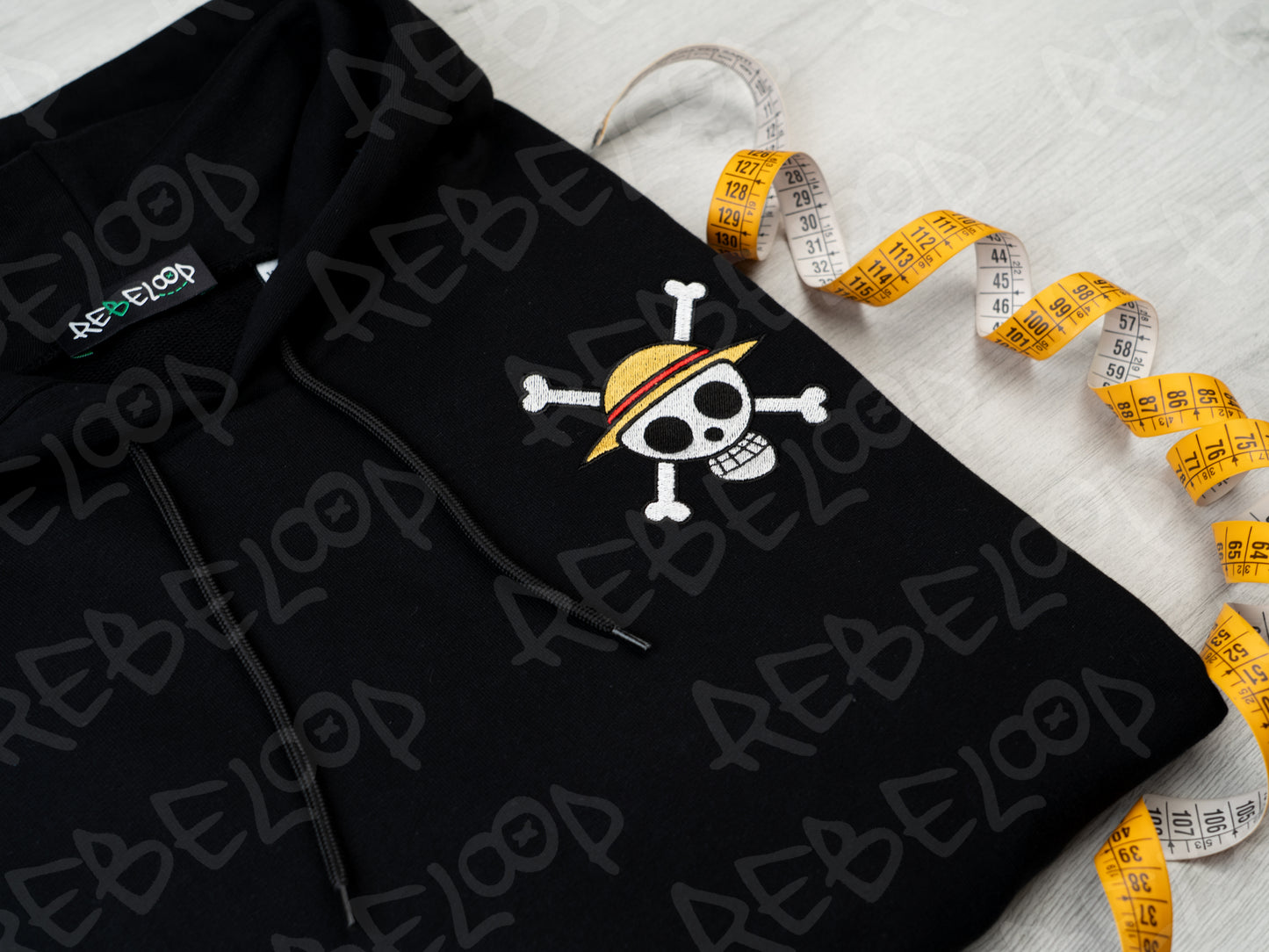 Felpa ricamata Luffy 5th gear (doppio ricamo)