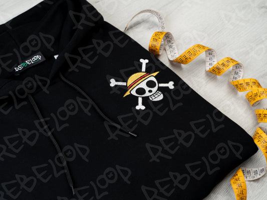 Felpa ricamata Luffy 5th gear (doppio ricamo)