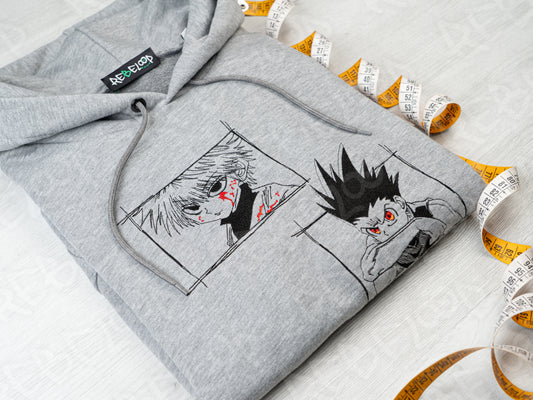 Felpa ricamata Gon e Killua
