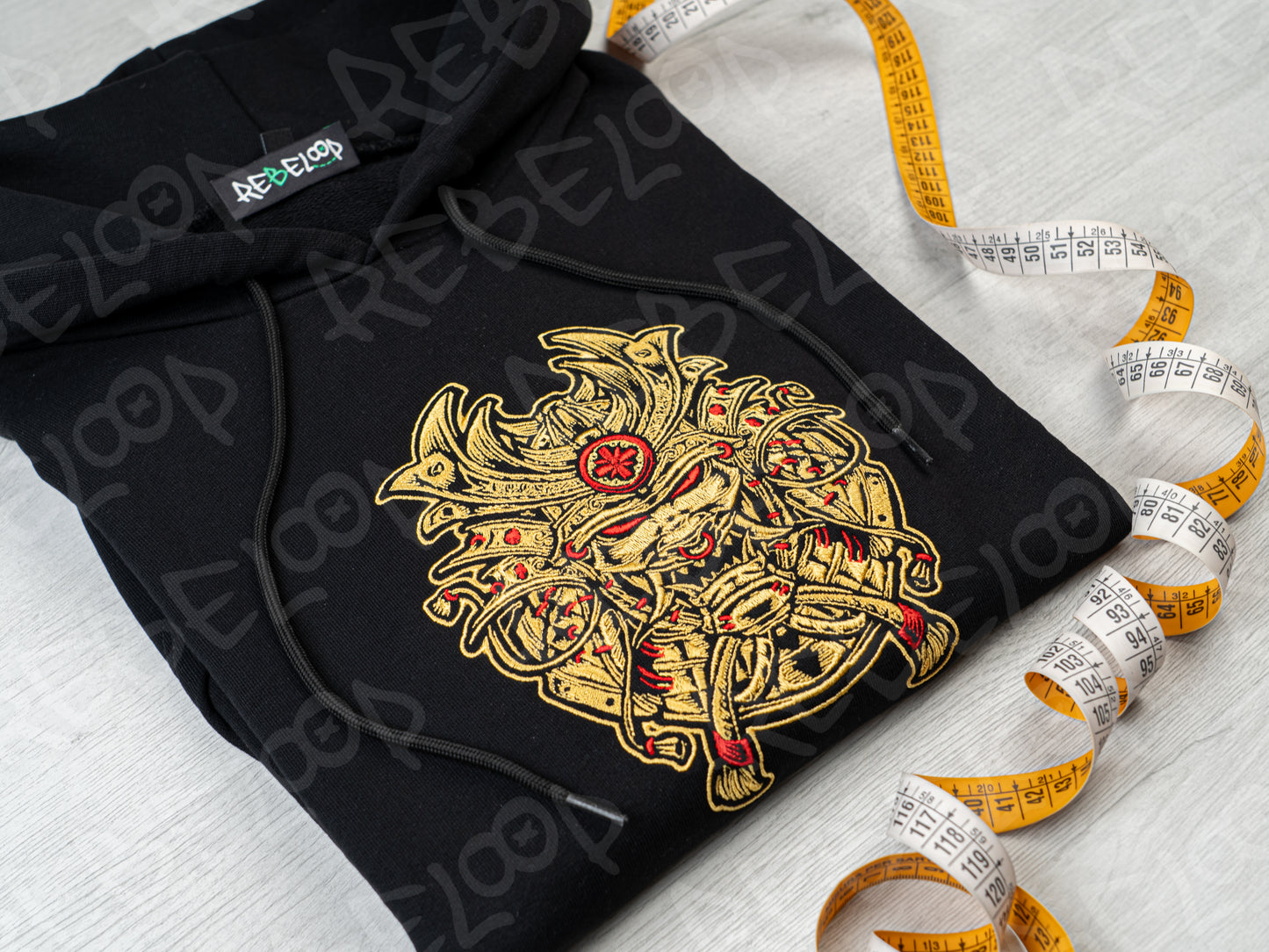 Felpa ricamata Samurai V.1
