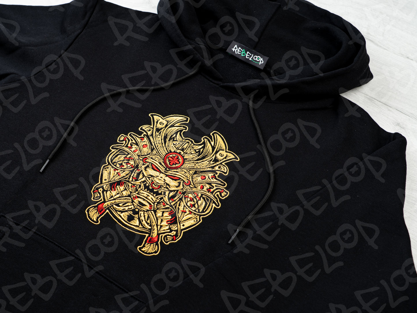 Felpa ricamata Samurai V.1