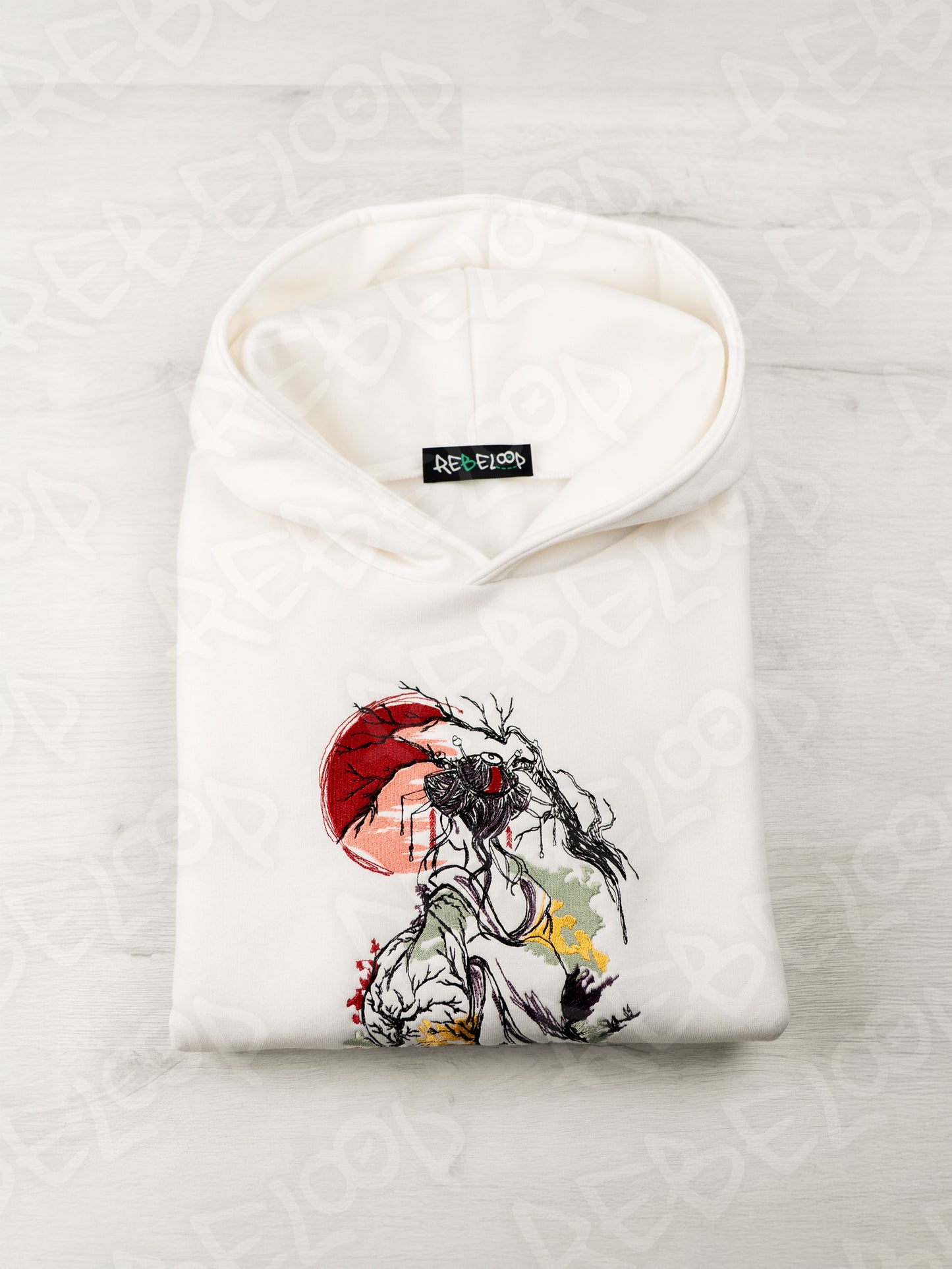 Geisha embroidered sweatshirt