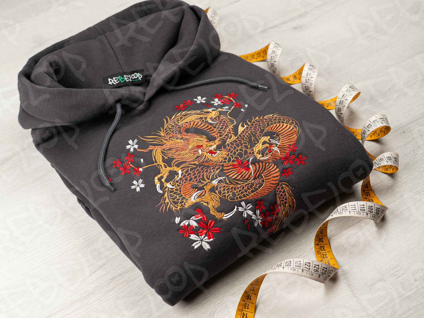 Bronze Dragon Embroidered Sweatshirt