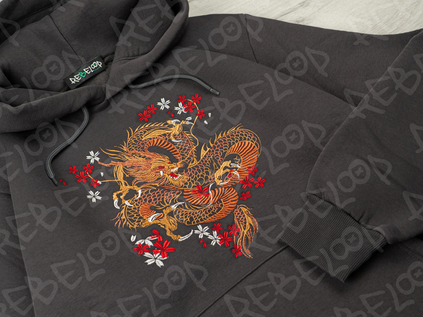 Bronze Dragon Embroidered Sweatshirt
