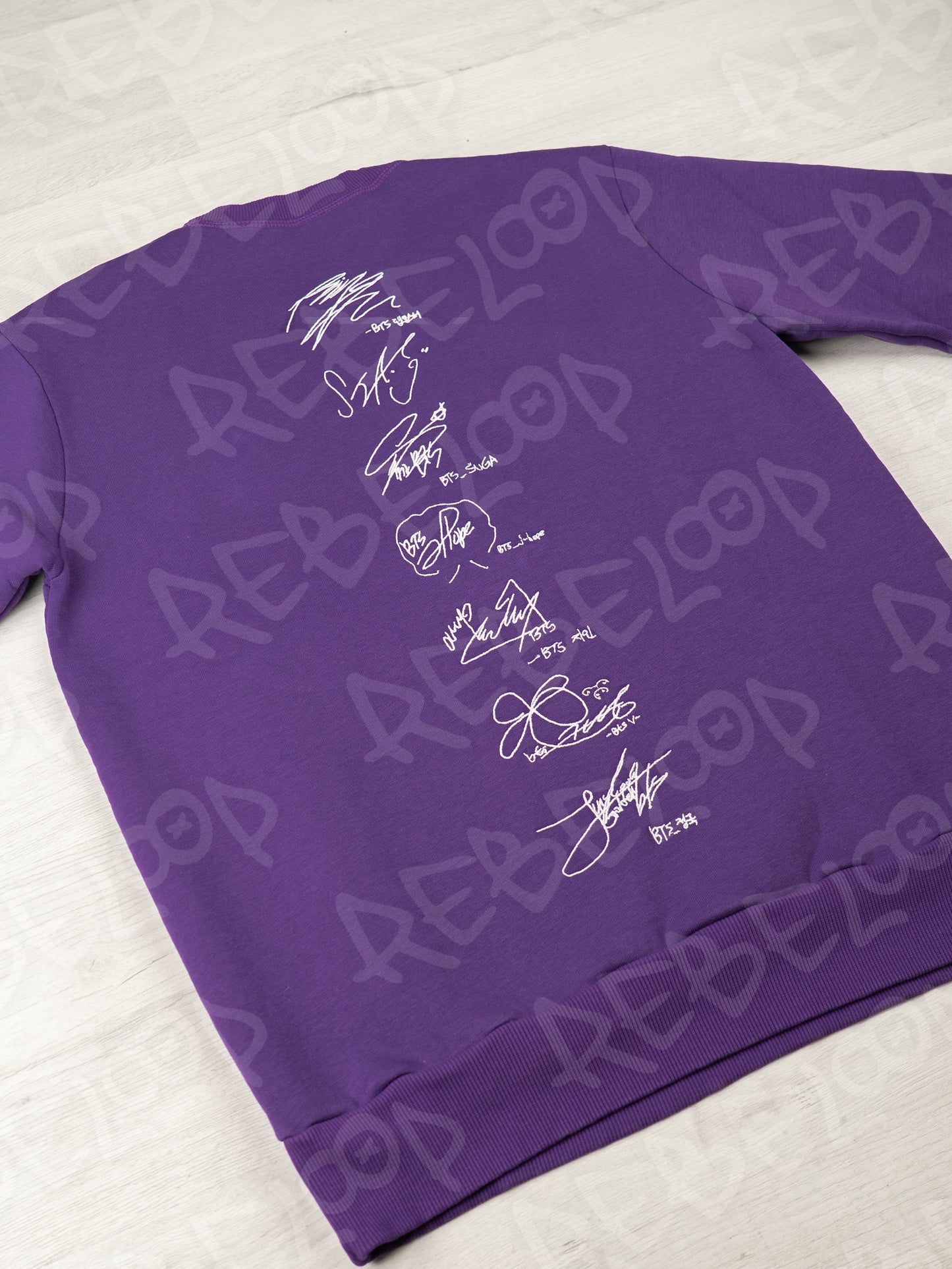 BTS Autograph Embroidered Sweatshirt