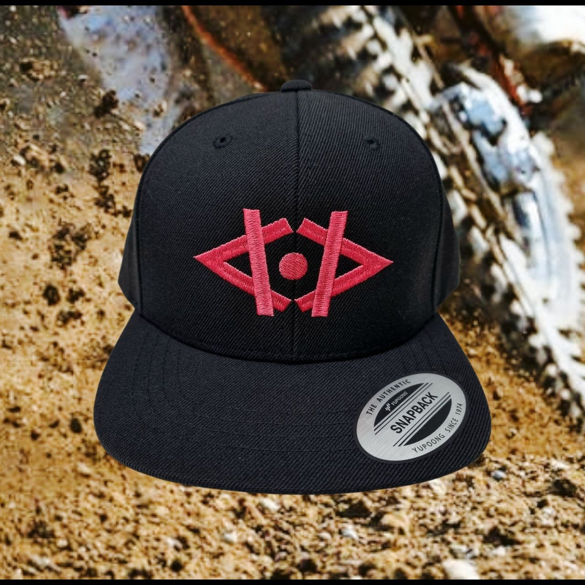 Snapback Black - Coral Fluo