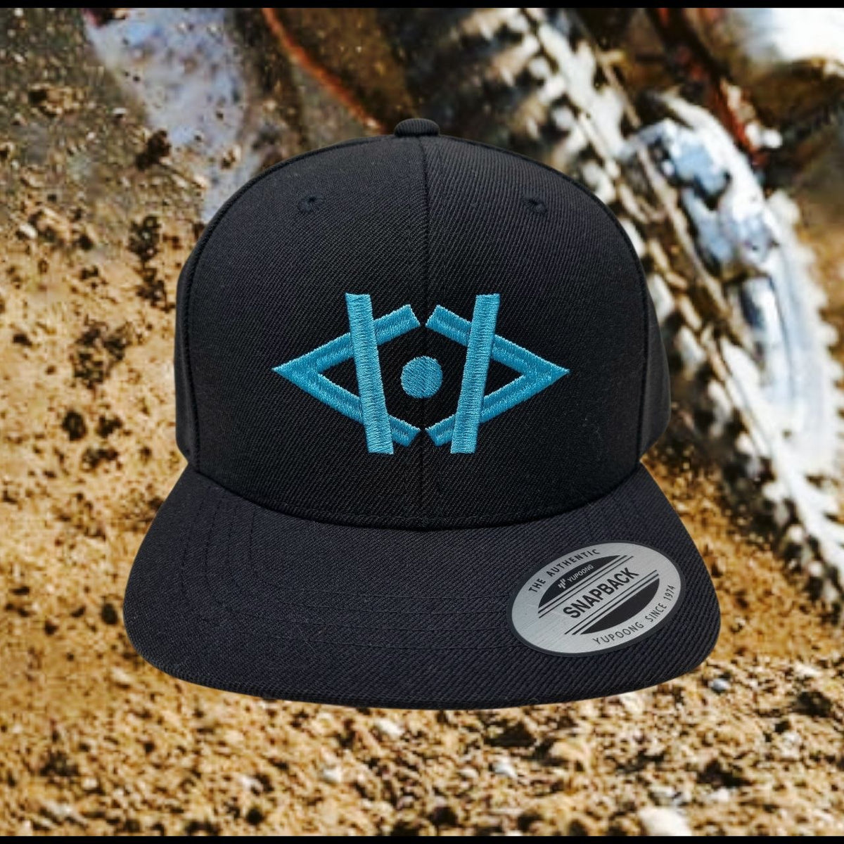 Snapback Black - Azure Fluo