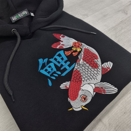 Felpa ricamata Carpa Koi