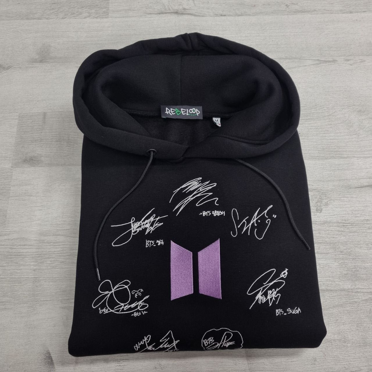 Felpa ricamata BTS autografi