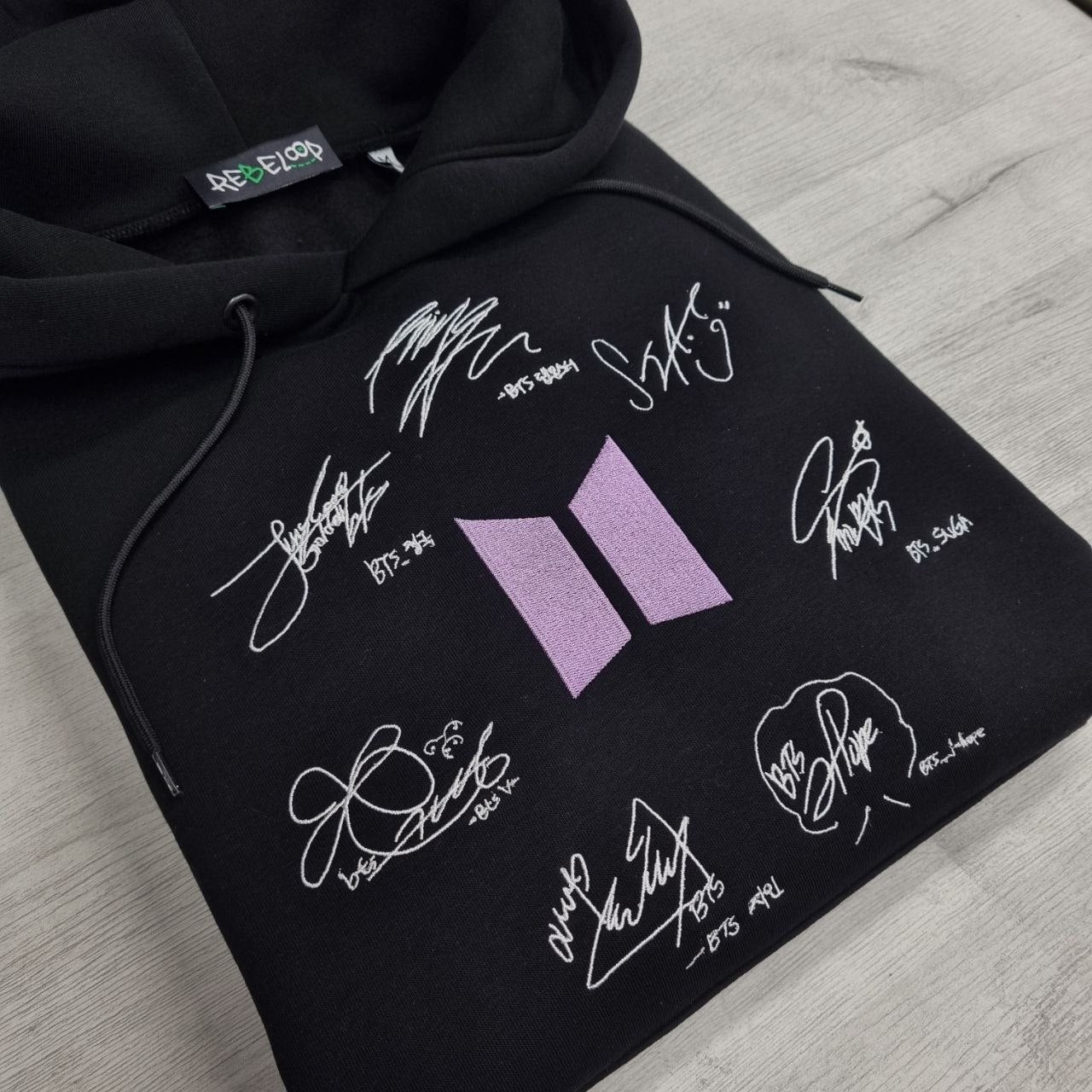 Felpa ricamata BTS autografi