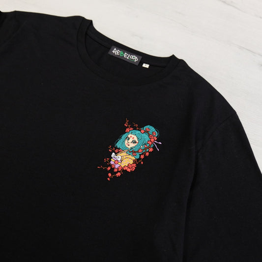 Kitsune Embroidered T-Shirt