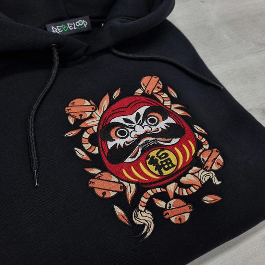 Daruma embroidered sweatshirt