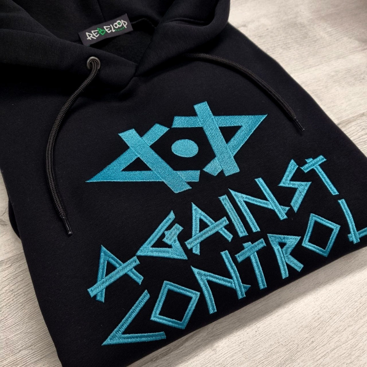 Felpa Against Control - Azure Fluo